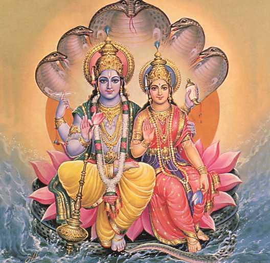 Vishnu with Lakshmi