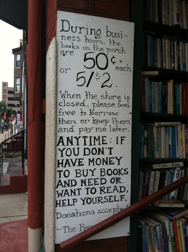 Book Shop Sign.