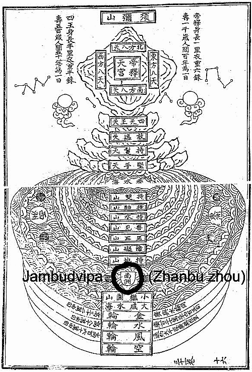 Jambu Dvipa Purans Confirmed By Chinese Map Zhanbu Zhou 13 Century