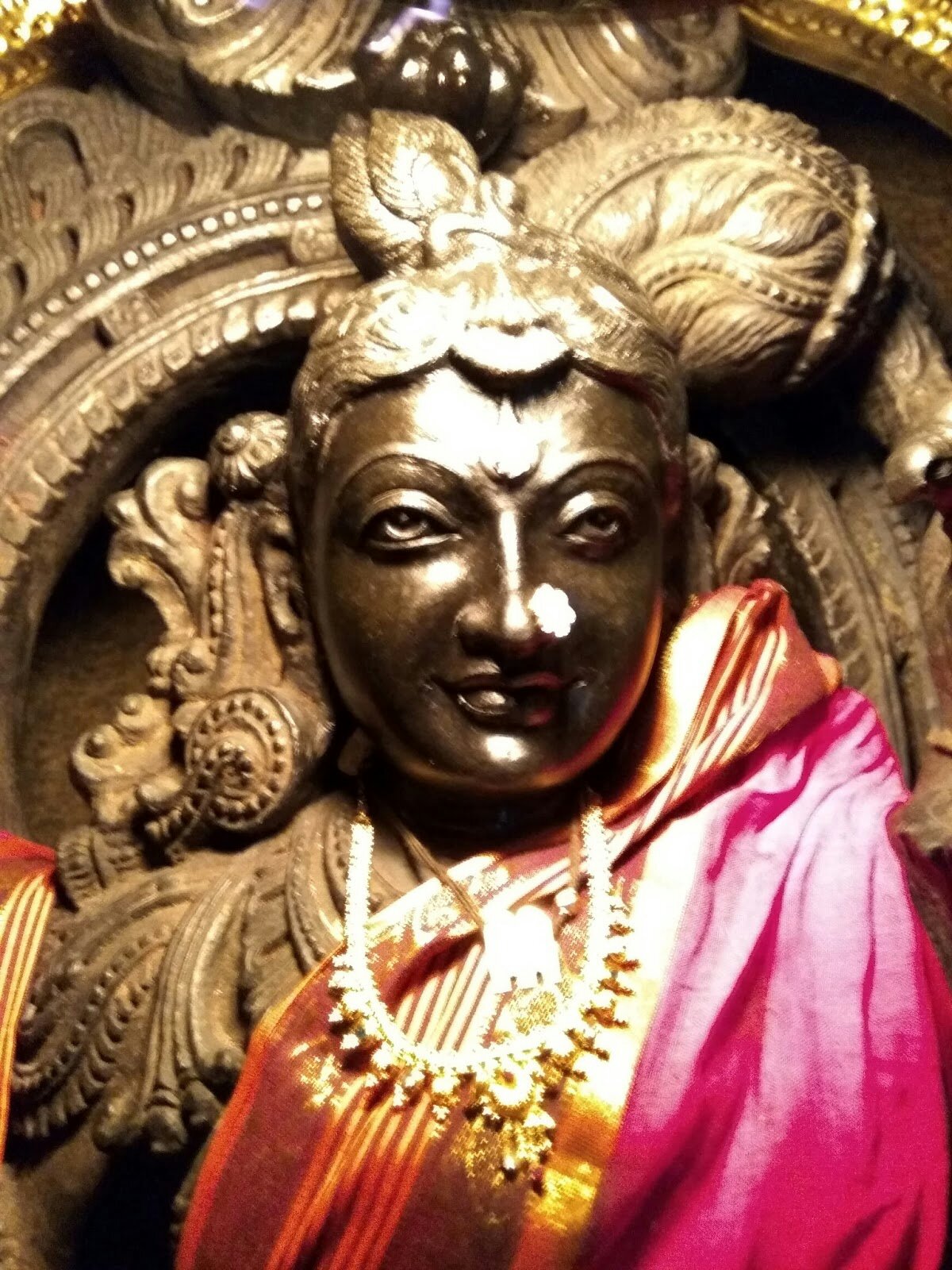 Eyes Glow Real Lakshnikantha Andal Hedthale Temple 16 Faced Hall