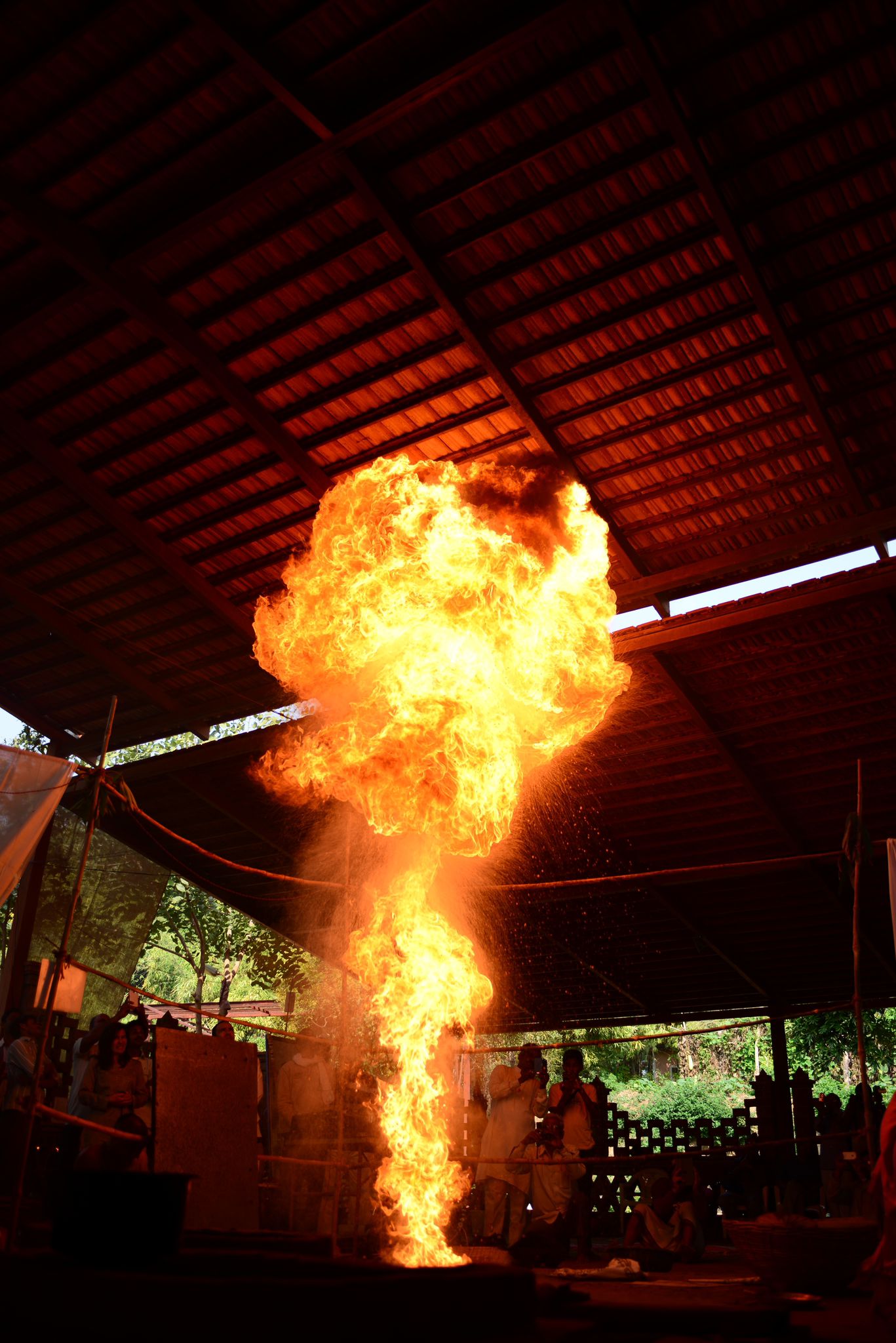 Homa Cleans Environment Rids Microbes 3870°C Athirathra Study