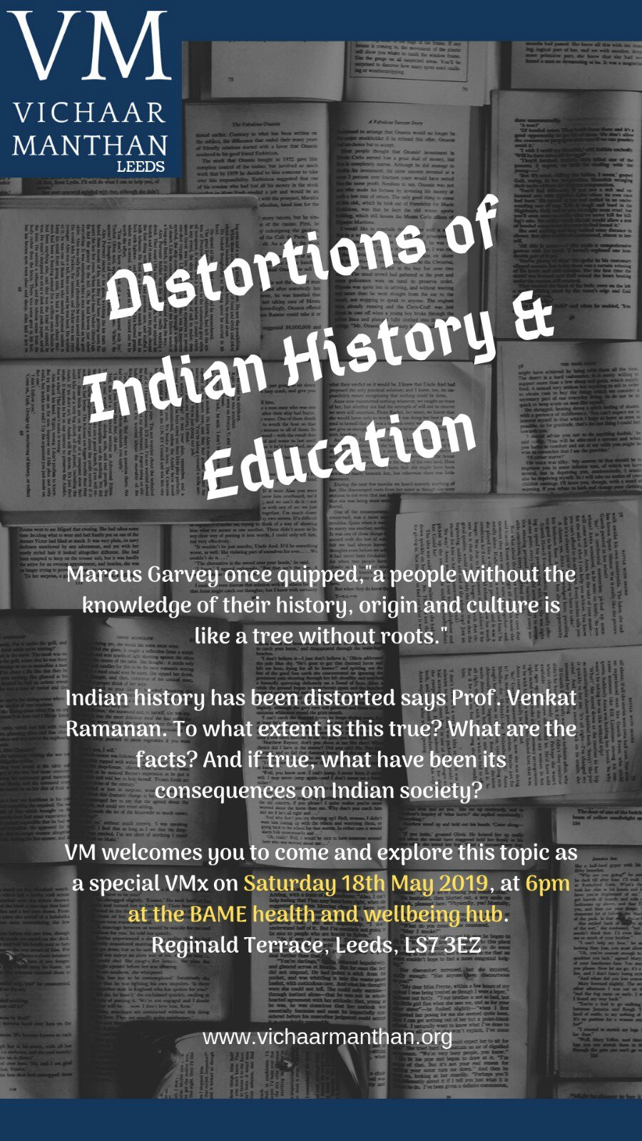Distortion of Indian History, Education My Lecture at Leeds 18 May 2019