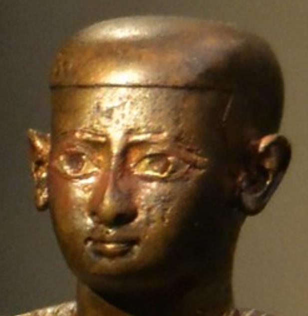 Pharoah with Vaishnava marks. Sculpture