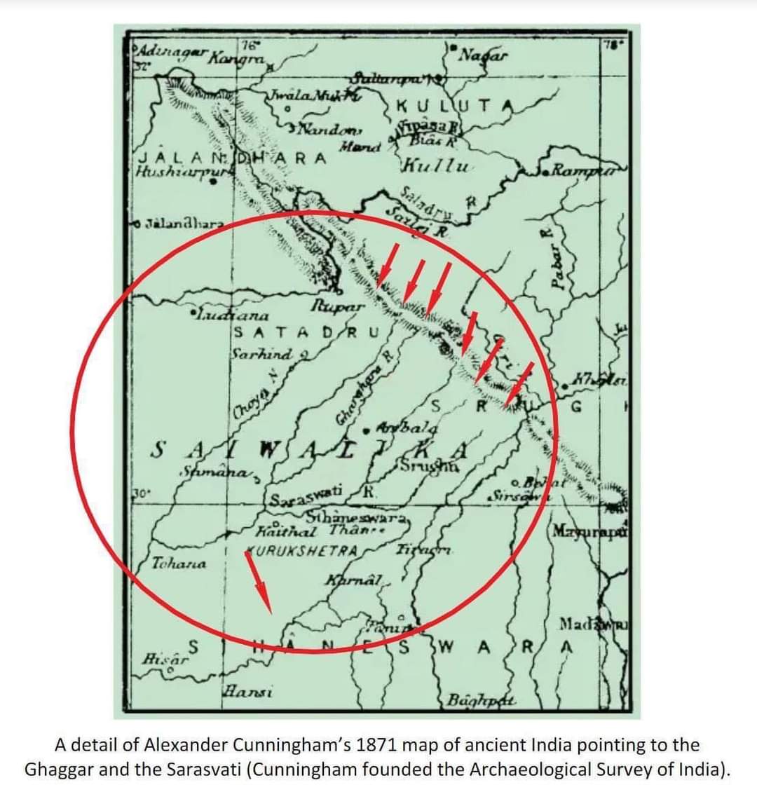 Rig Veda 11,000 Years Old. Sarasvati River Research Satellite Images Dhola Vira Site
