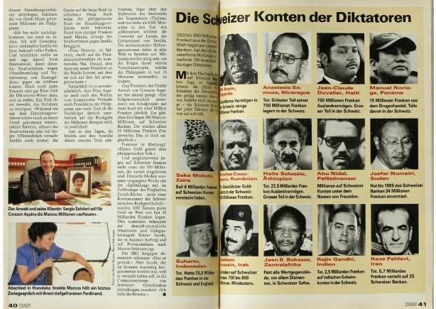 Swiss magazine on Rajiv Gandhi Account